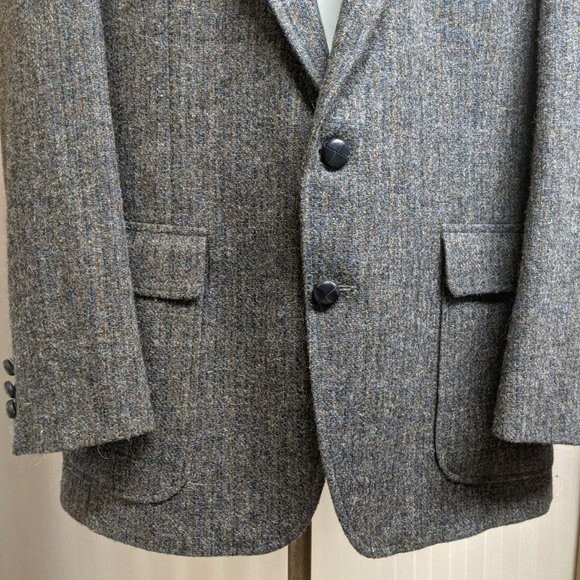 Tailored Classics by Levi Strauss Blazer Men 42R 100% Wool Two-Button Panel USA - Picture 4 of 14